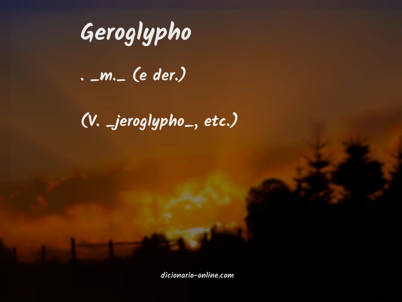 Significado de geroglypho