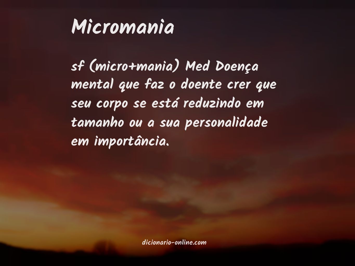 Significado de micromania