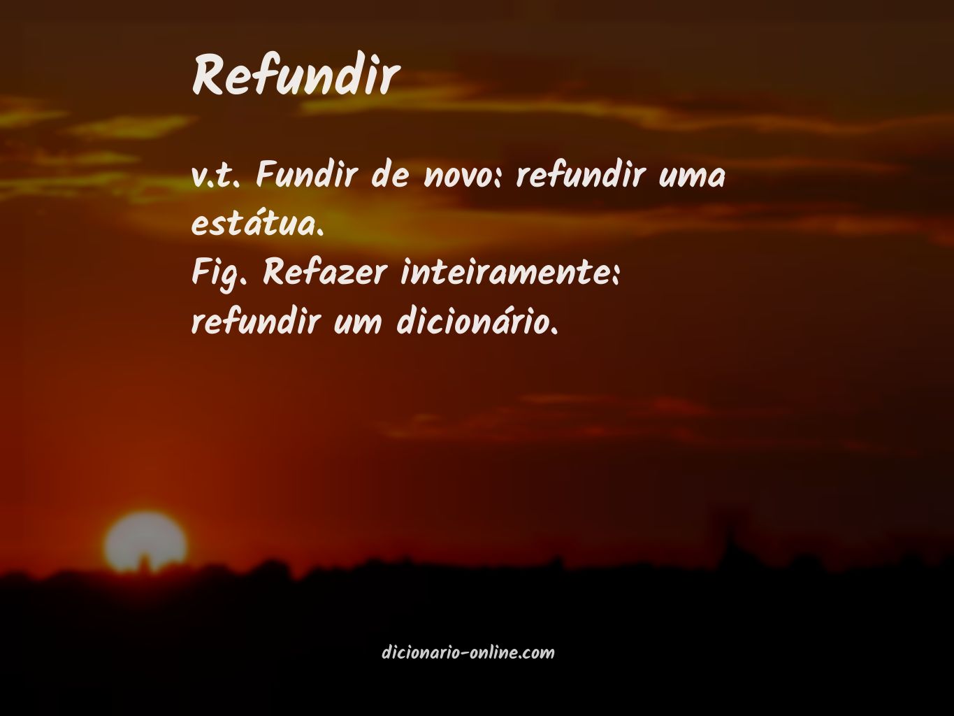 Significado de refundir