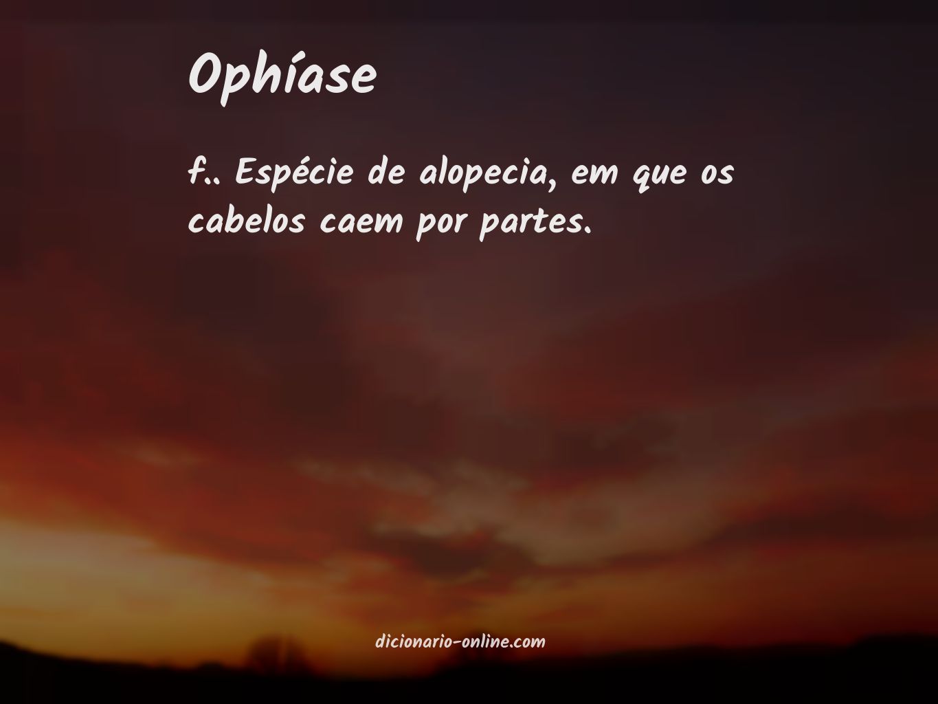 Significado de ophíase