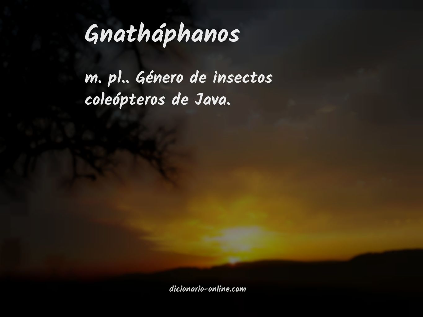 Significado de gnatháphanos
