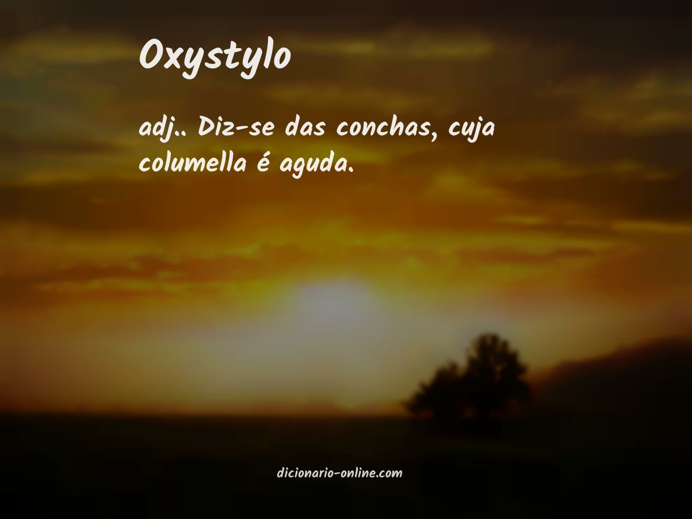 Significado de oxystylo