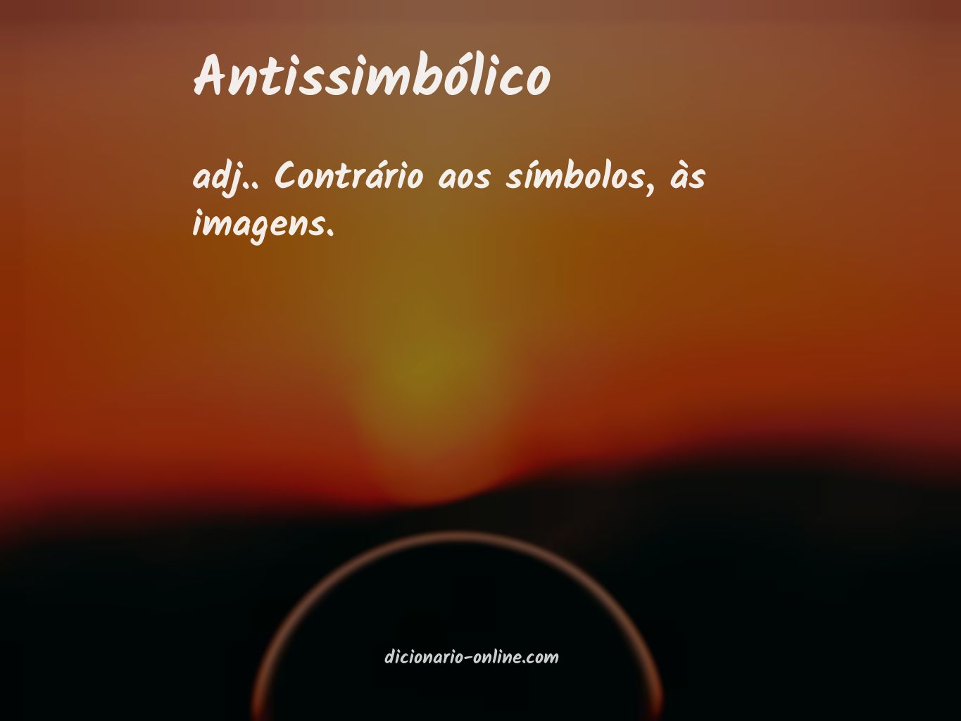 Significado de antissimbólico