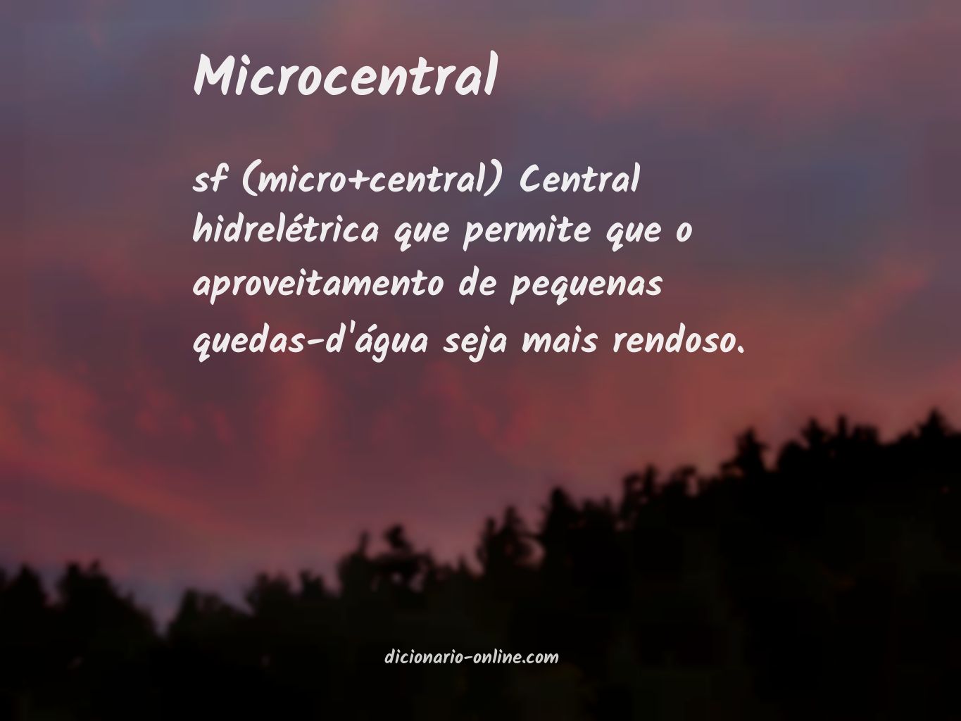 Significado de microcentral