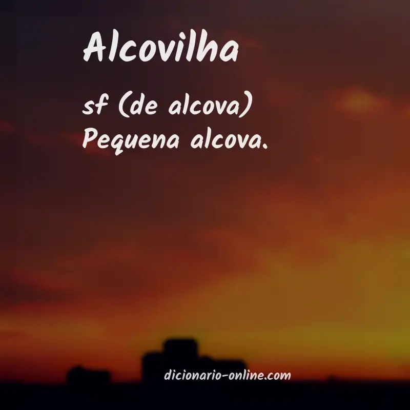 Significado de alcovilha