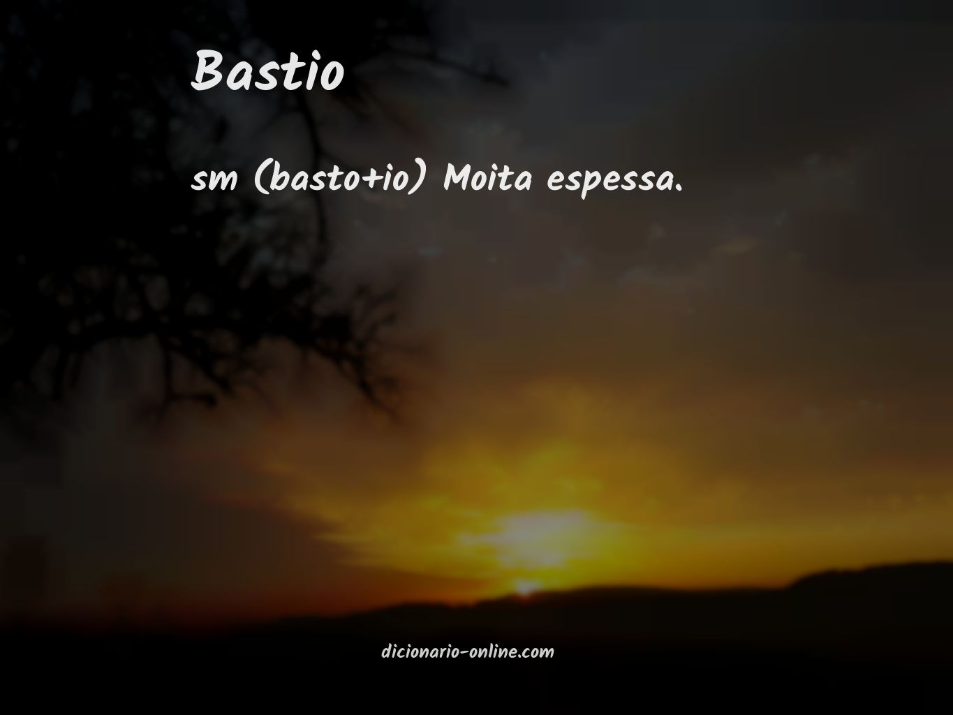 Significado de bastio