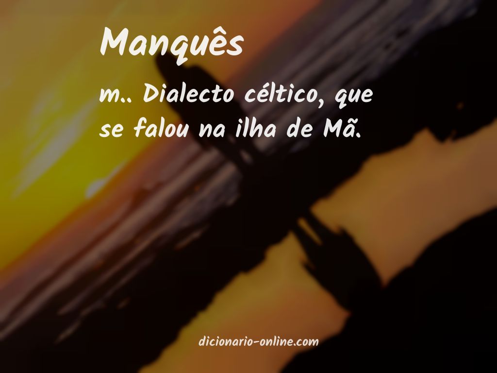 Significado de manquês