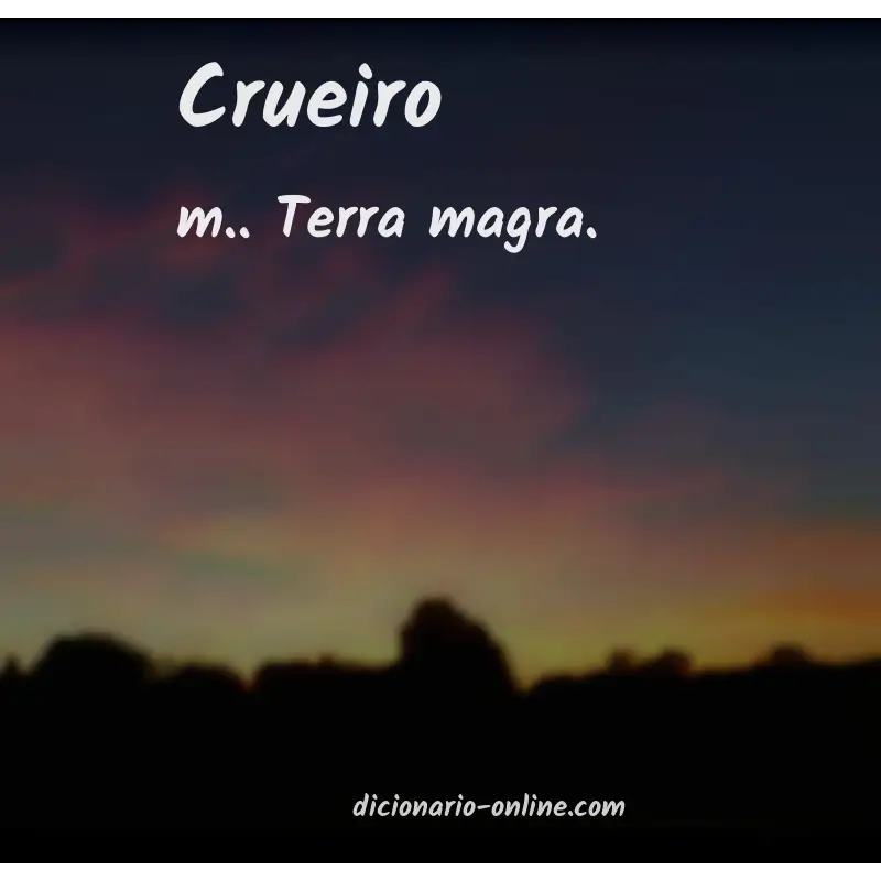 Significado de crueiro