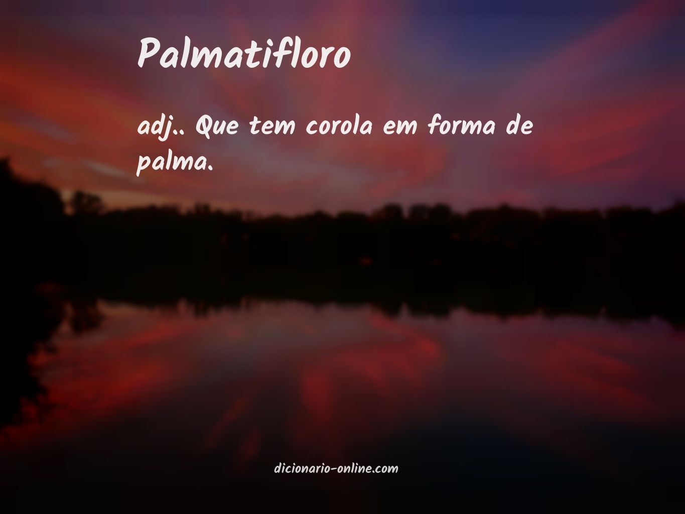 Significado de palmatifloro