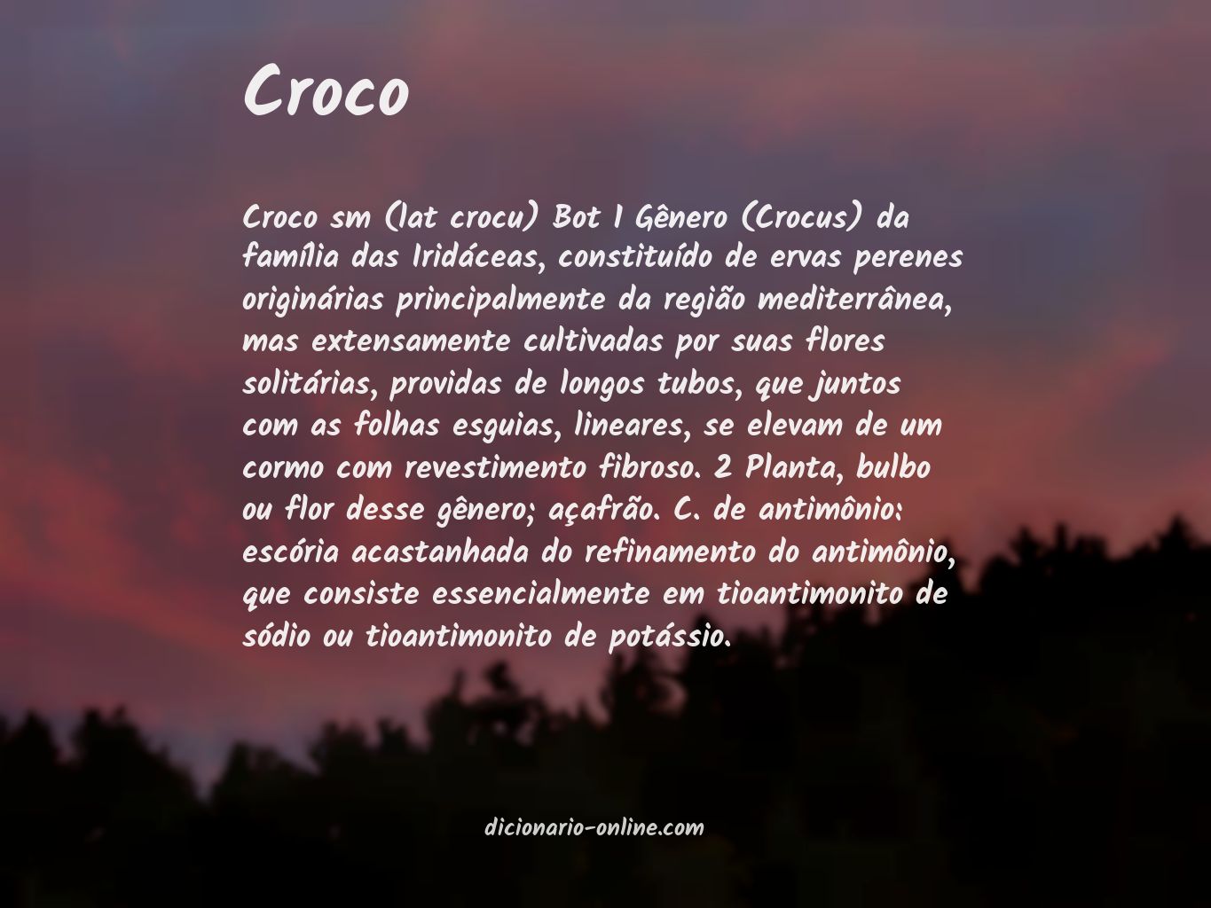 Significado de croco