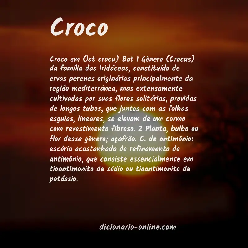 Significado de croco