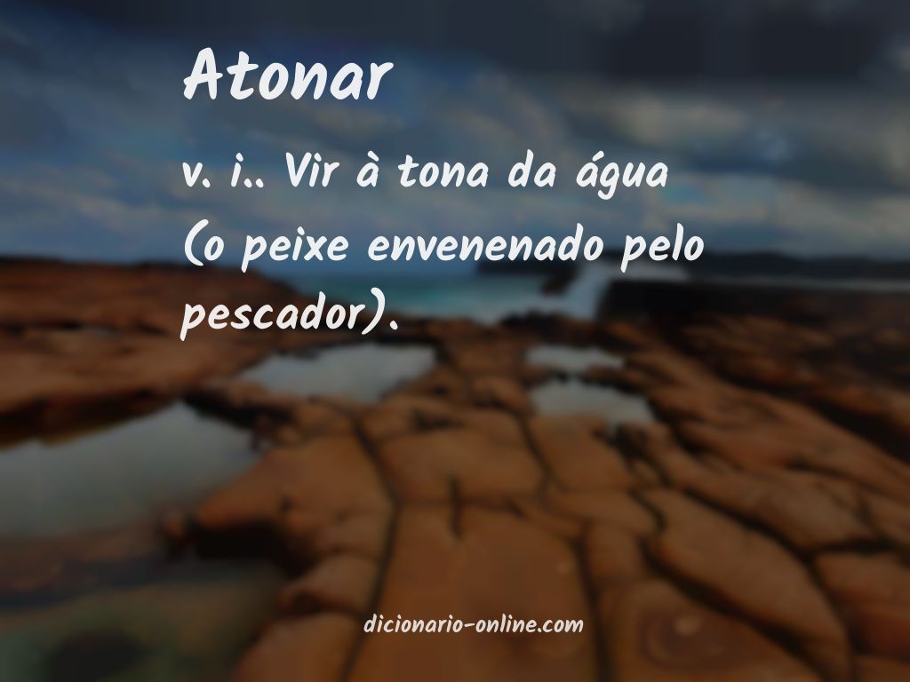 Significado de atonar