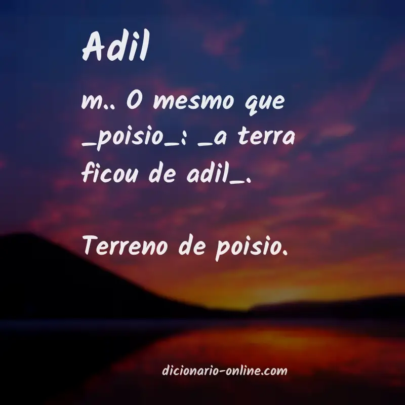 Significado de adil