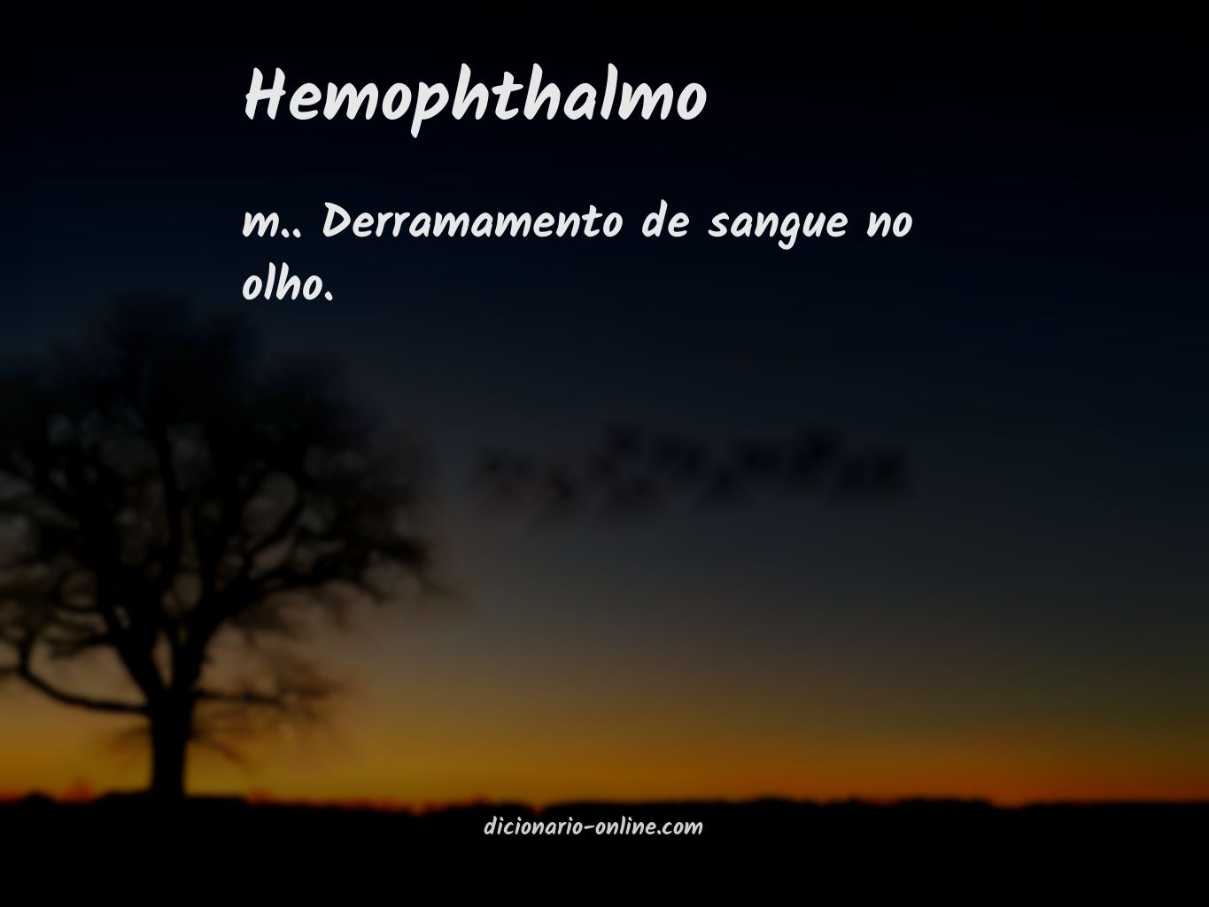 Significado de hemophthalmo