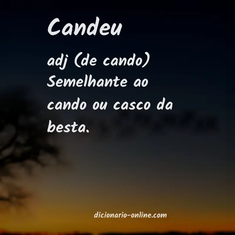 Significado de candeu