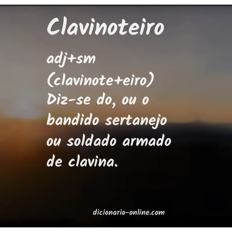 Significado de clavinoteiro