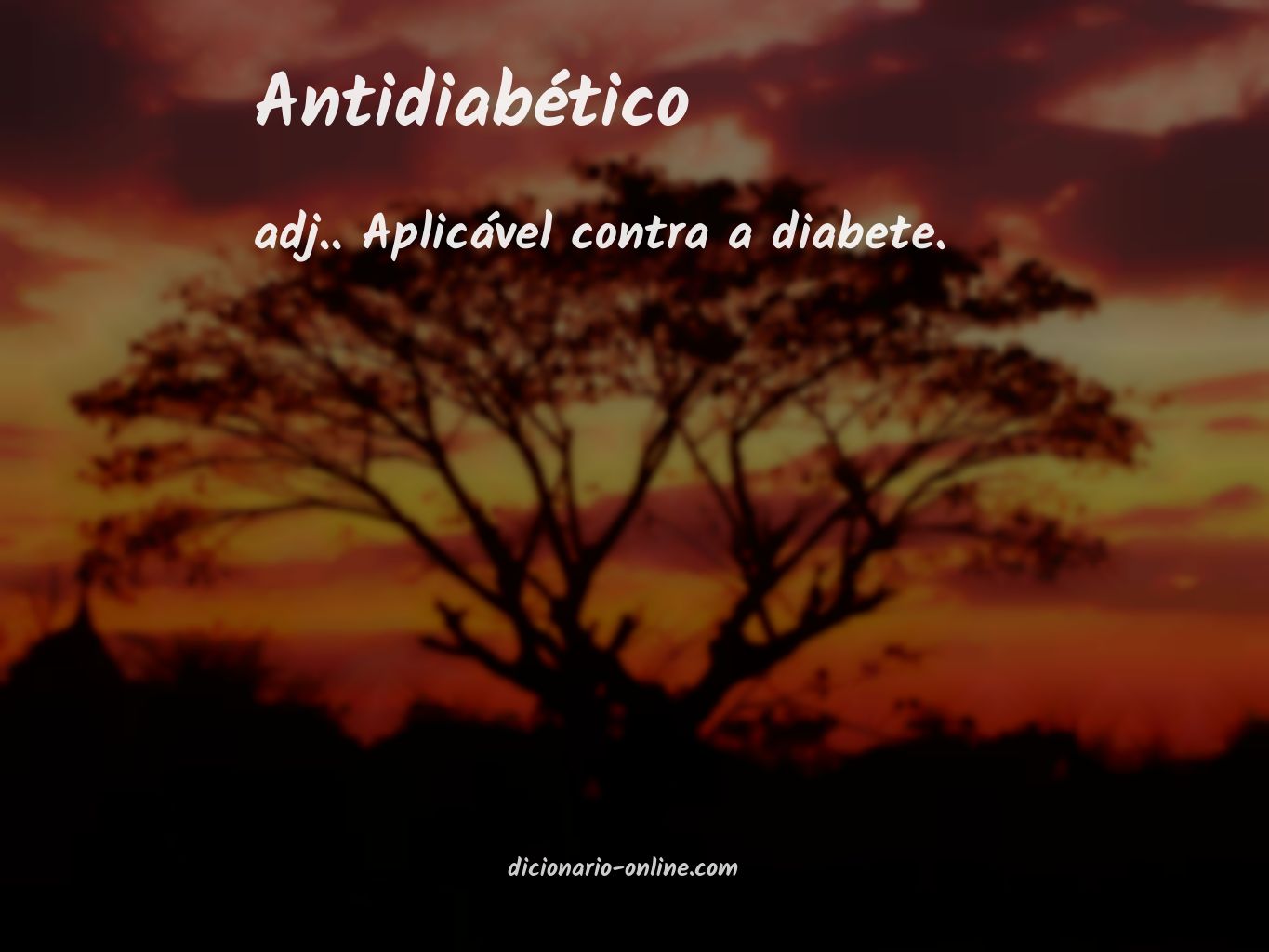 Significado de antidiabético