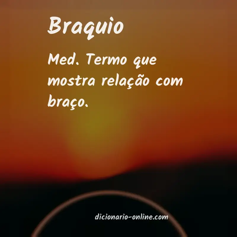 Significado de braquio