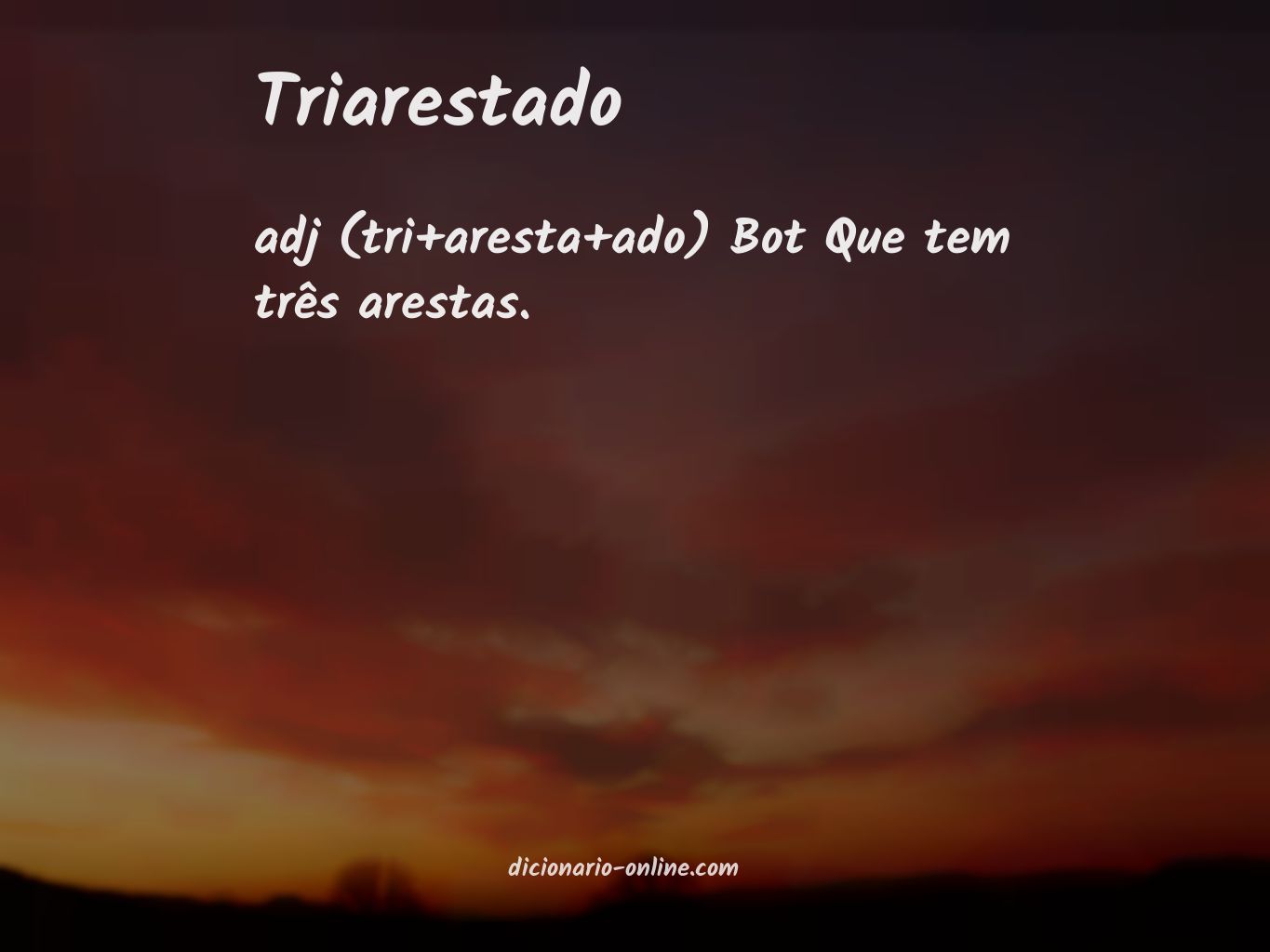 Significado de triarestado