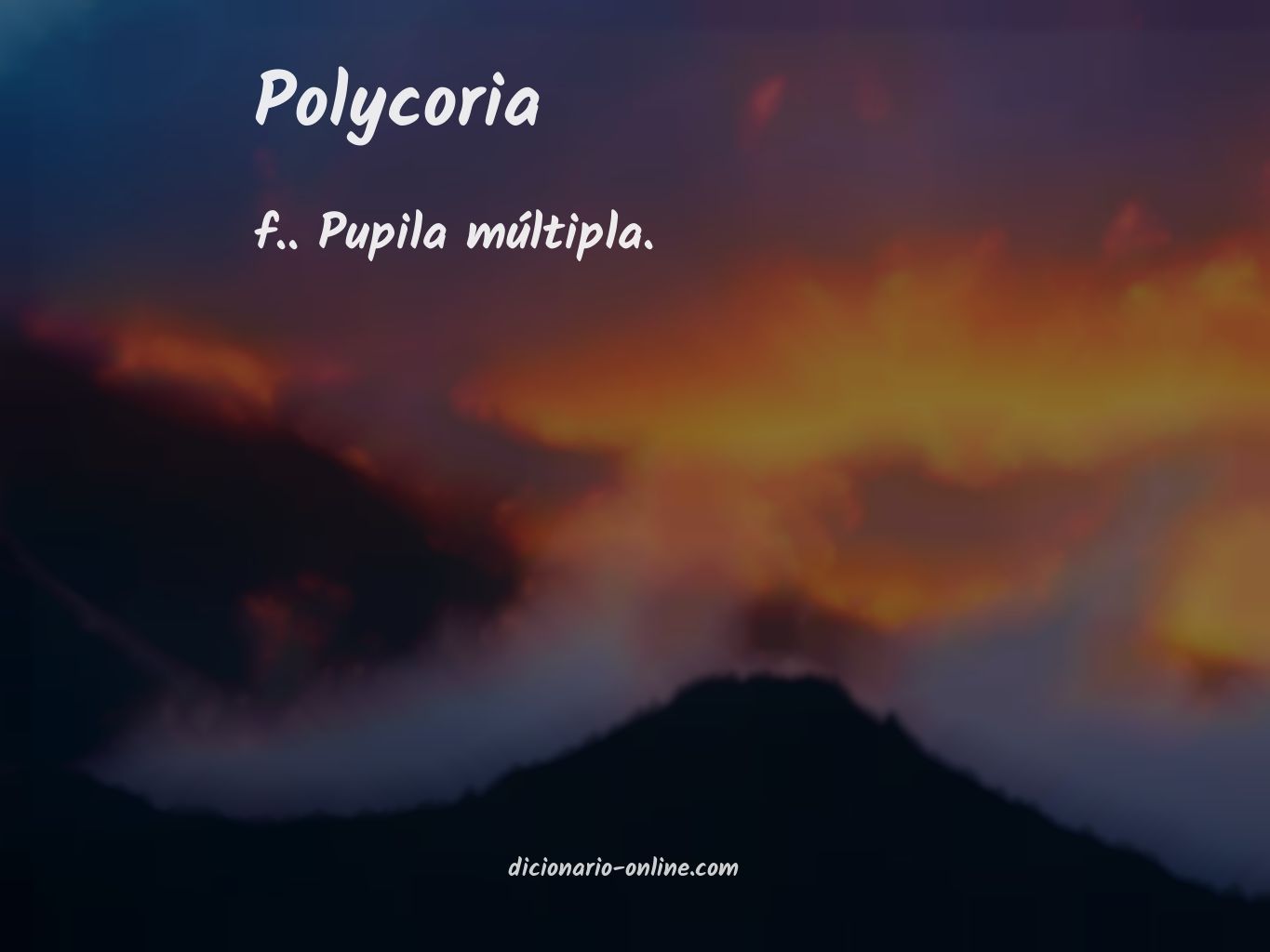 Significado de polycoria