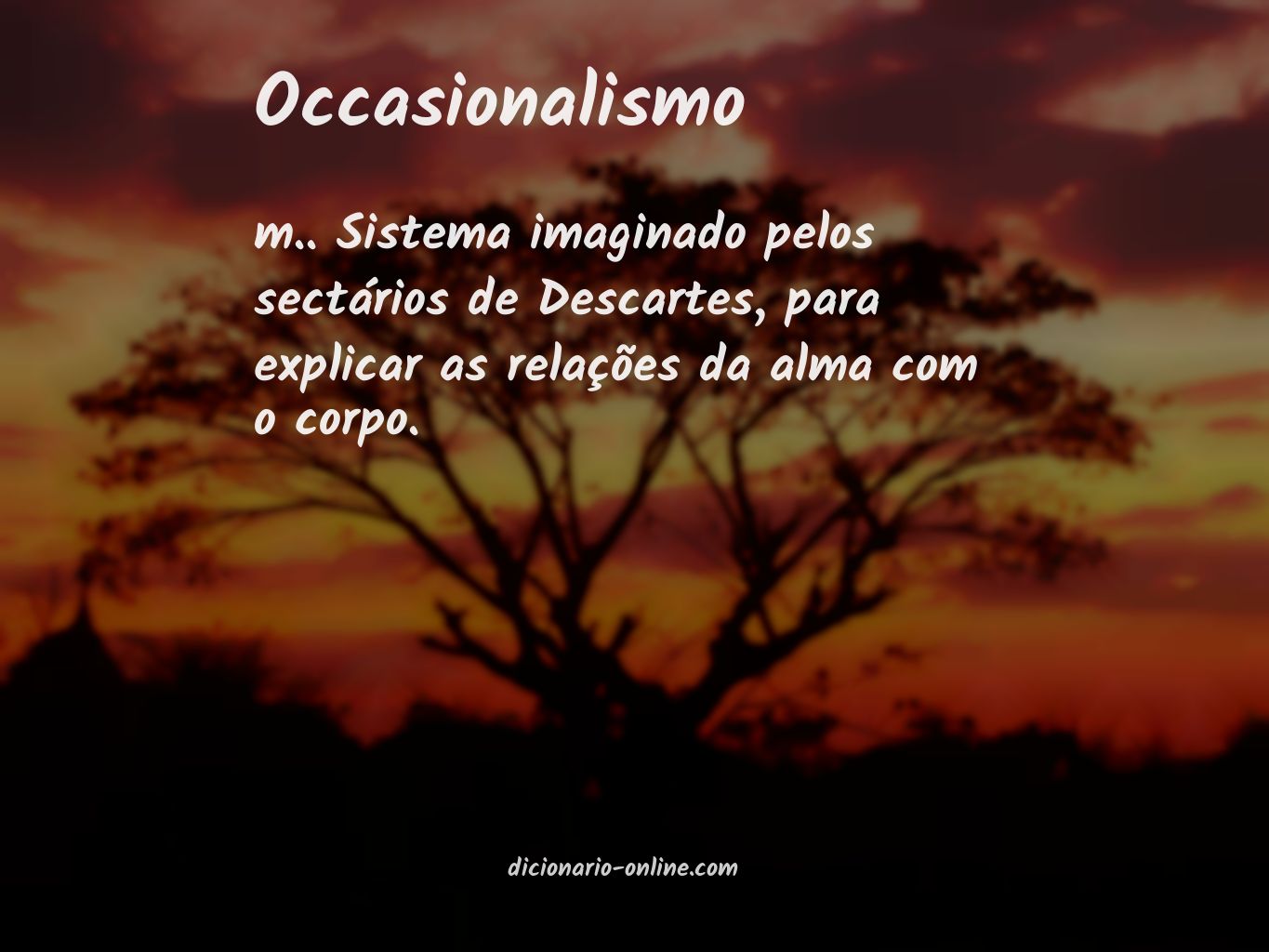 Significado de occasionalismo