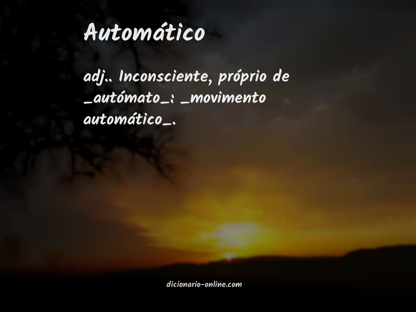 Significado de automático