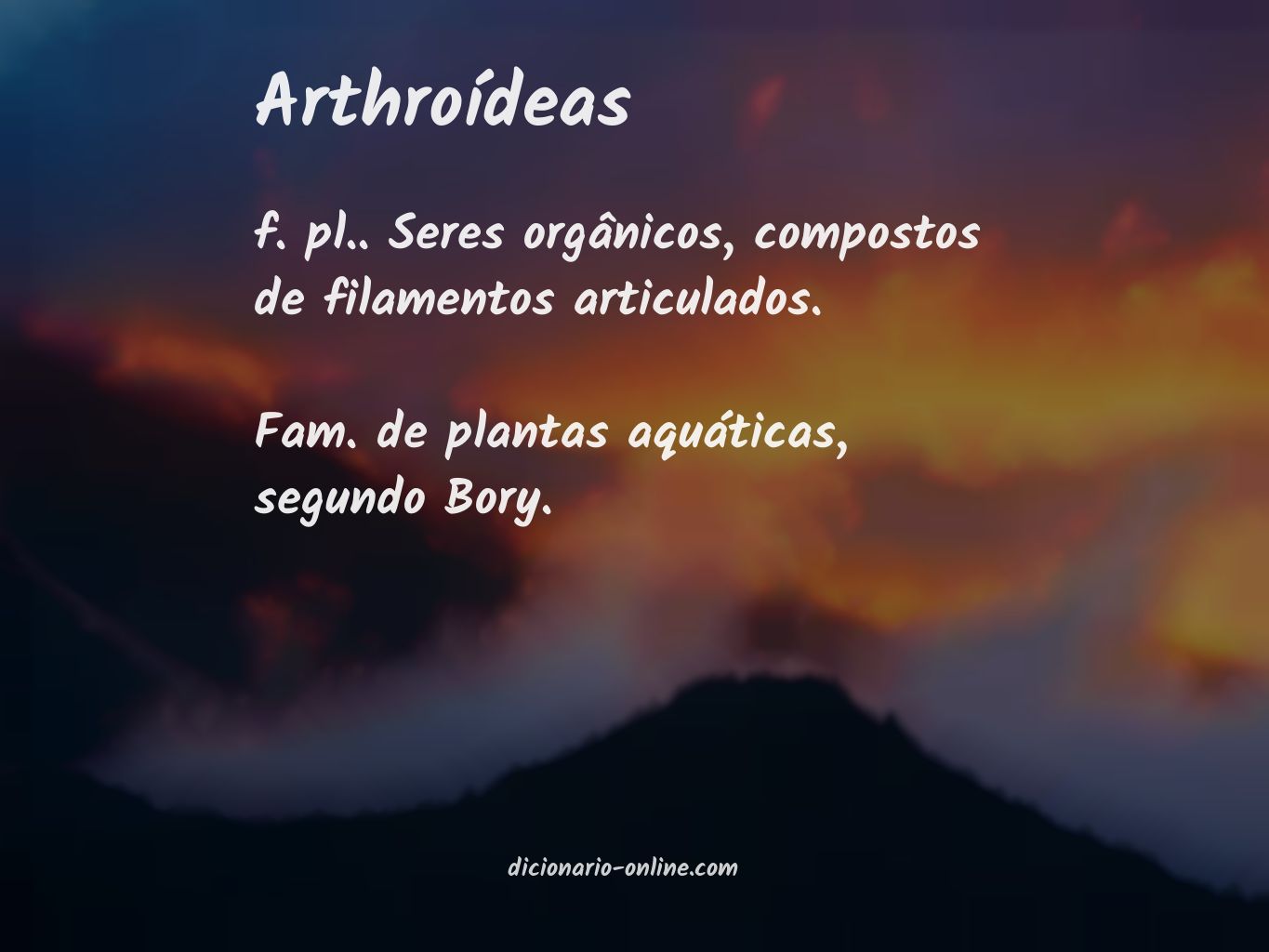 Significado de arthroídeas