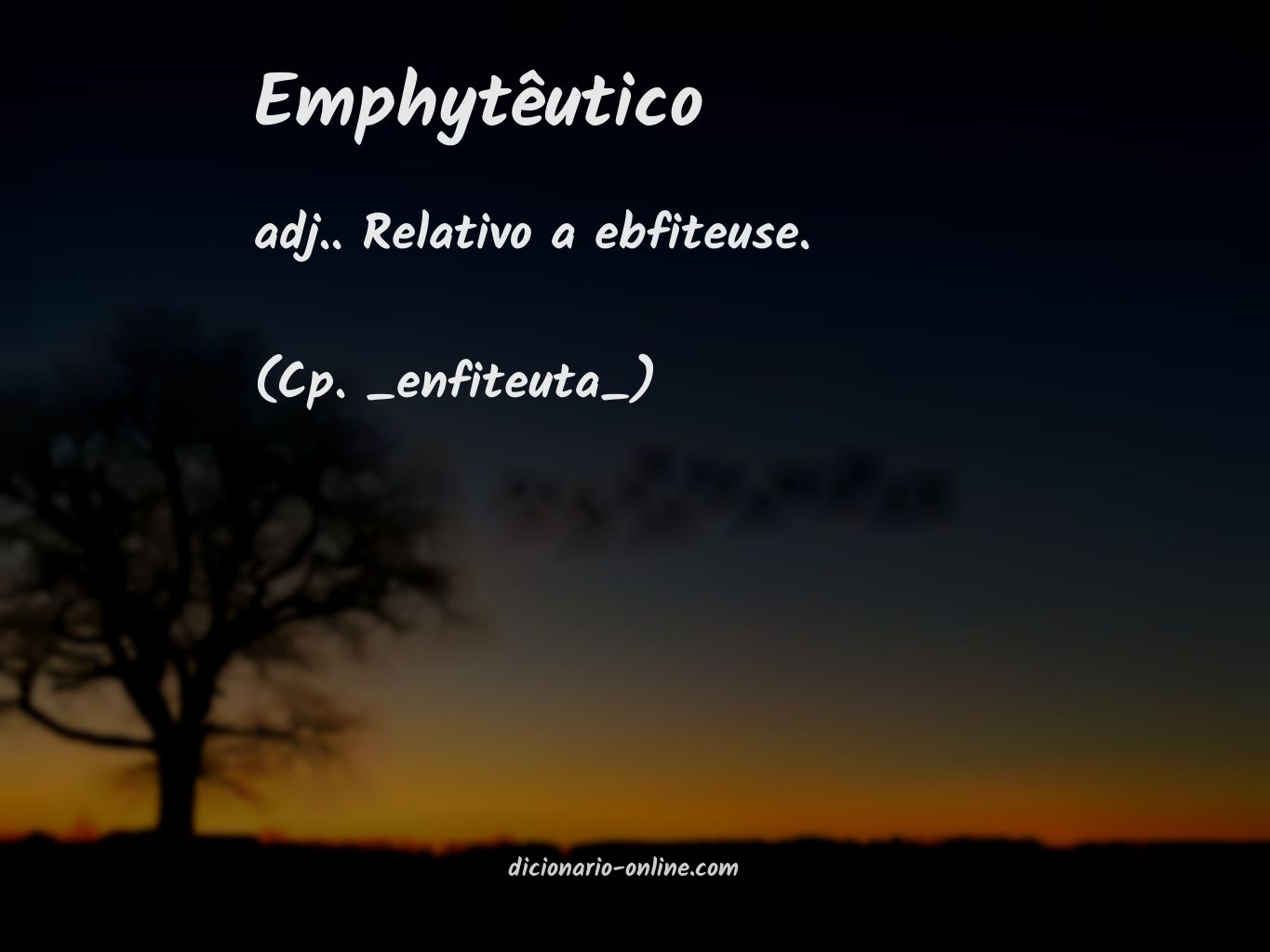 Significado de emphytêutico