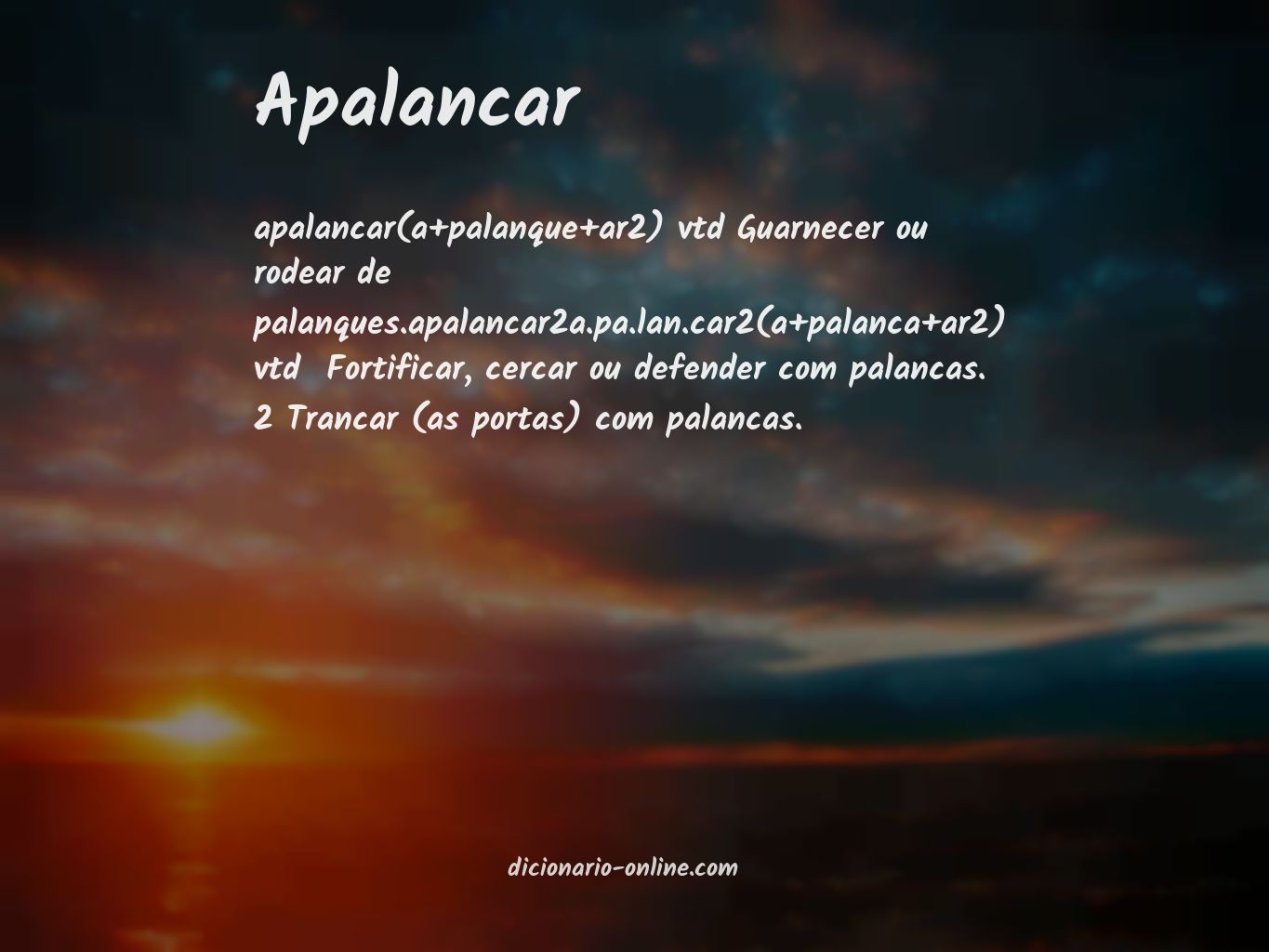 Significado de apalancar