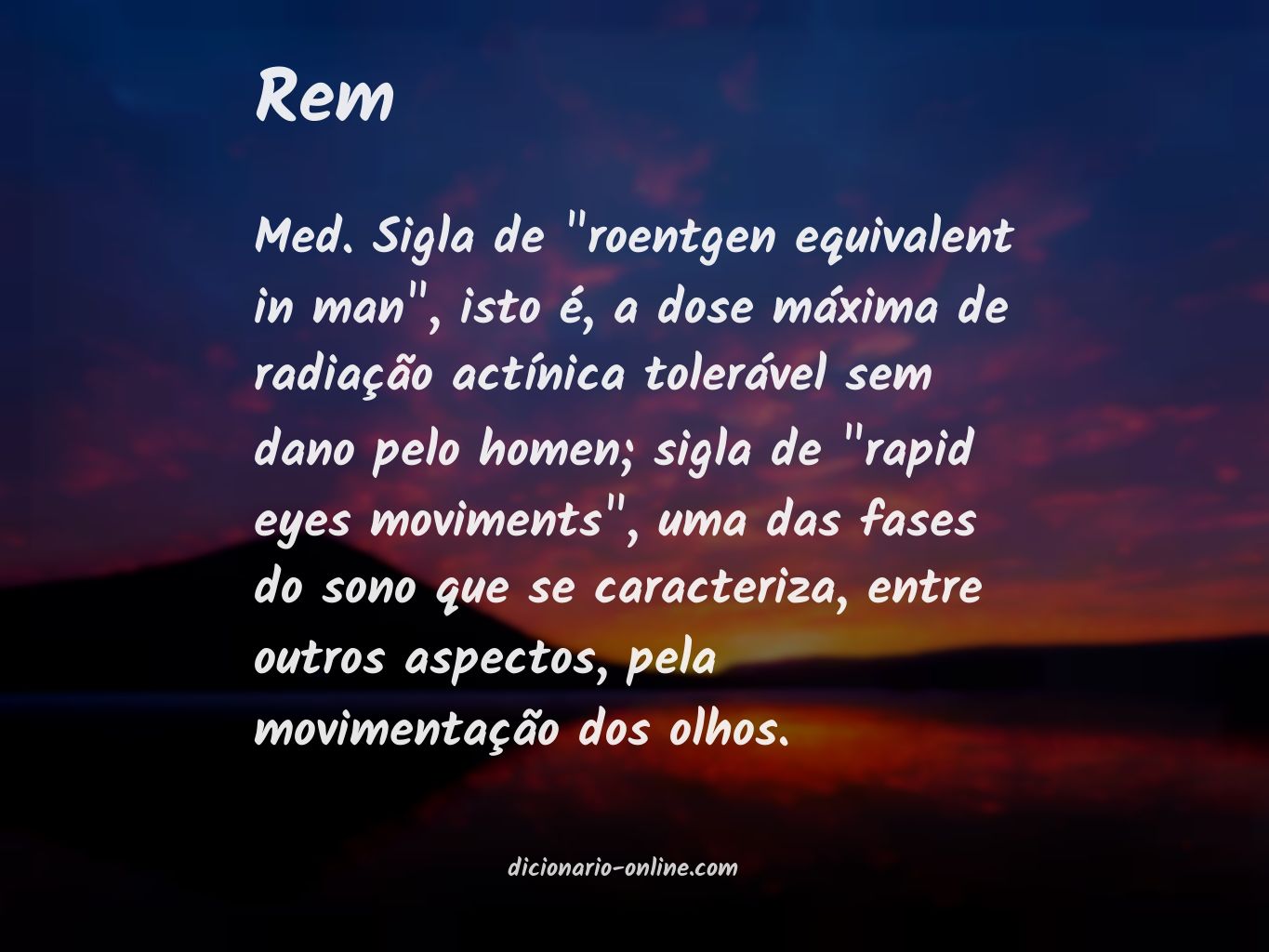Significado de Rem