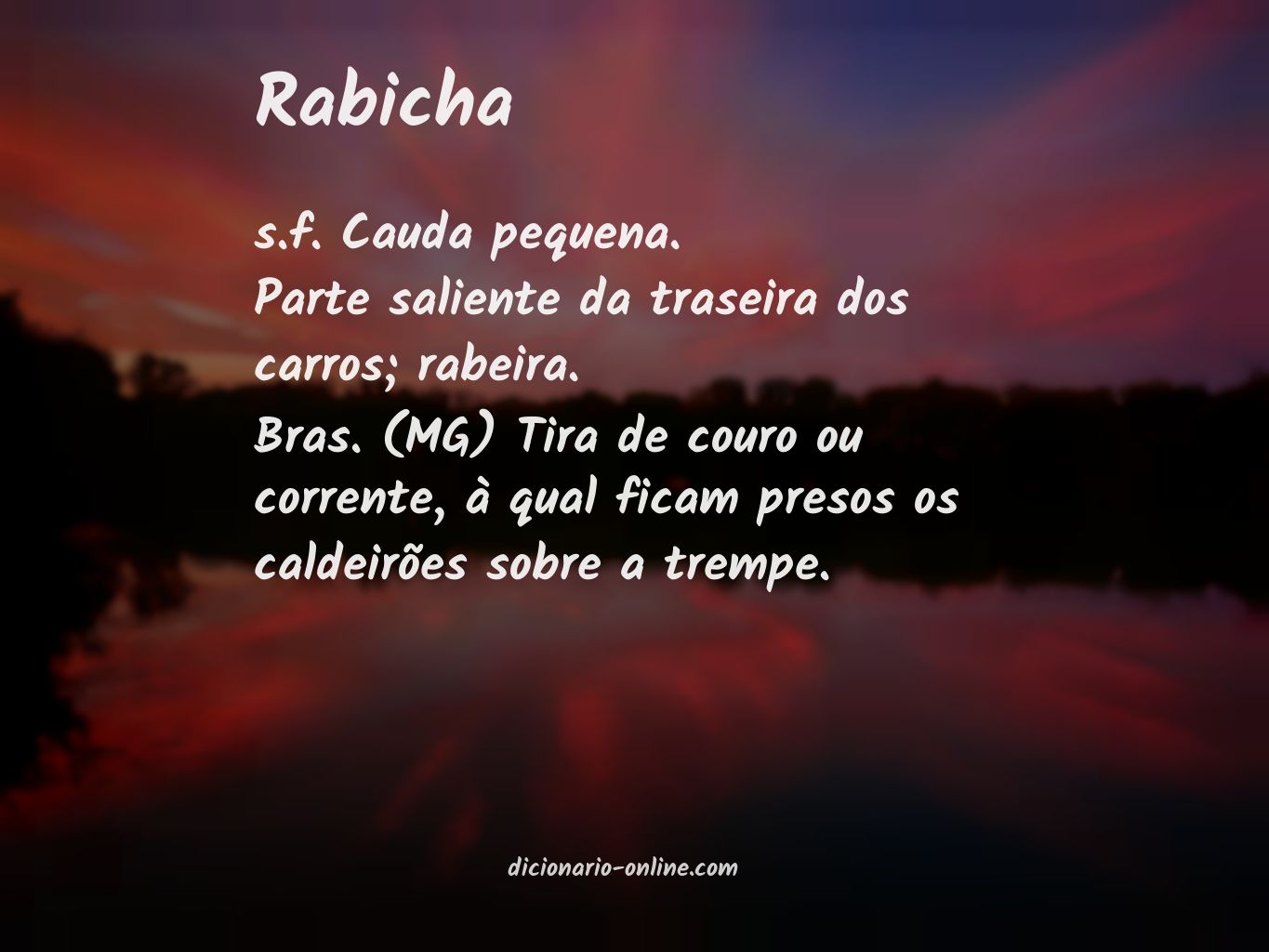 Significado de rabicha