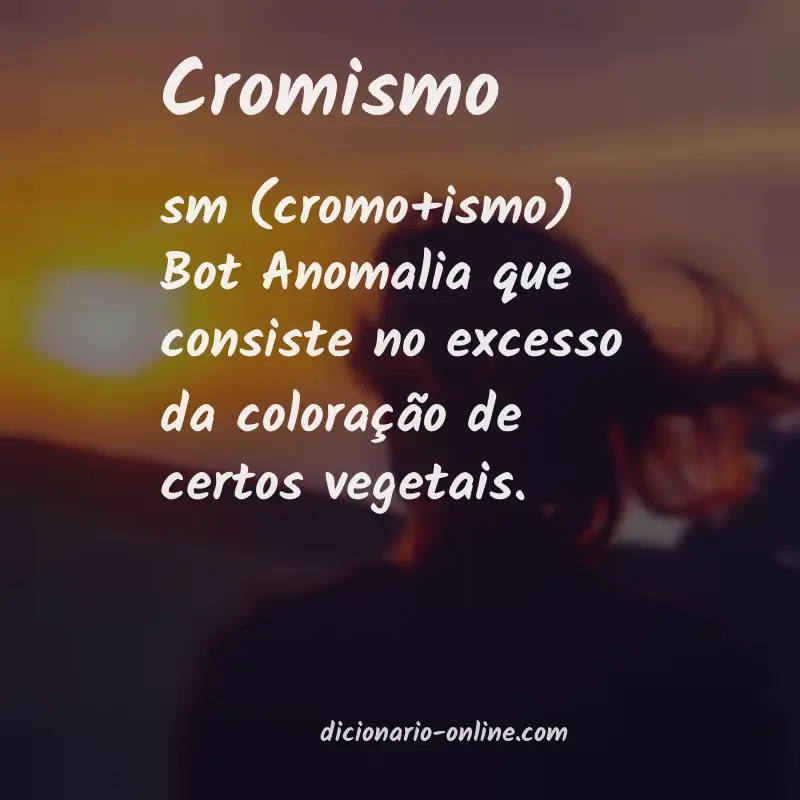 Significado de cromismo