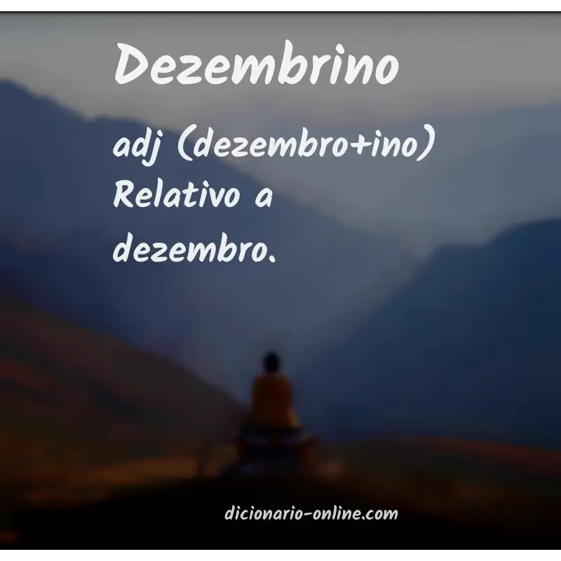 Significado de dezembrino