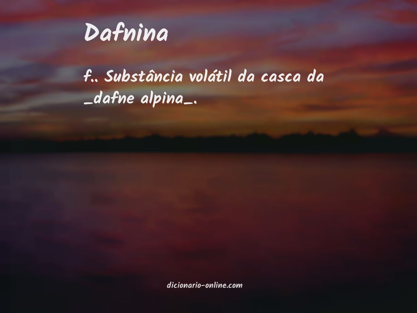 Significado de dafnina