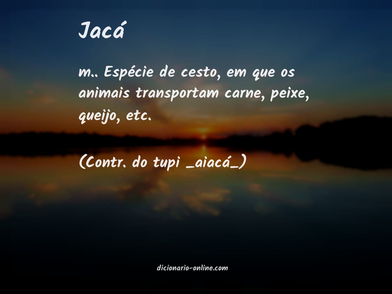 Significado de jacá