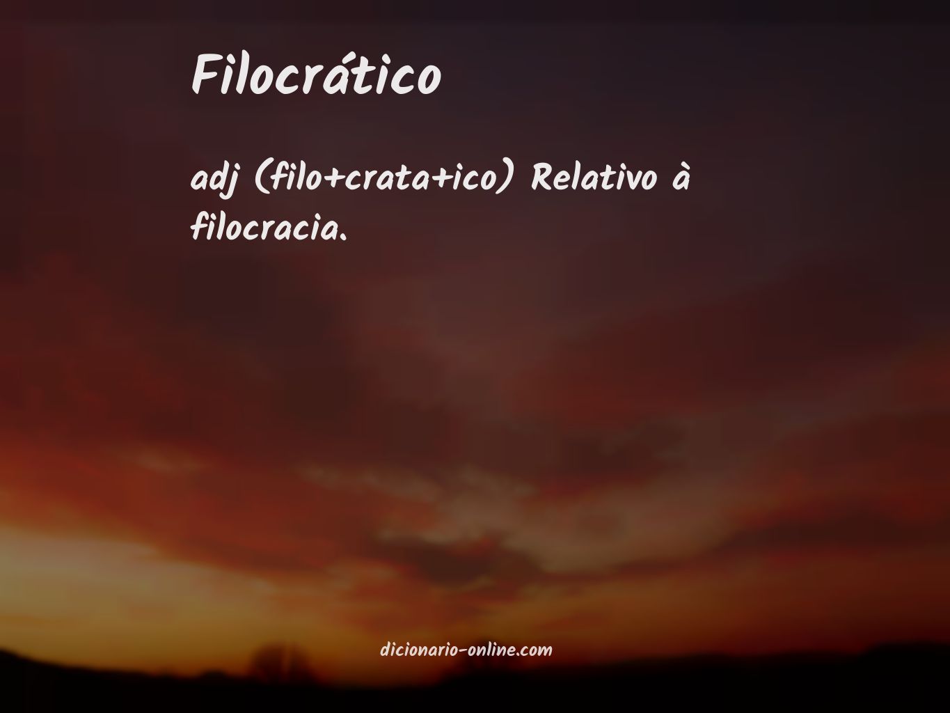 Significado de filocrático