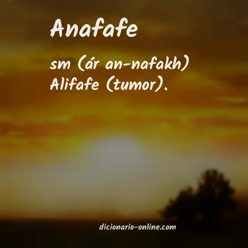Significado de anafafe