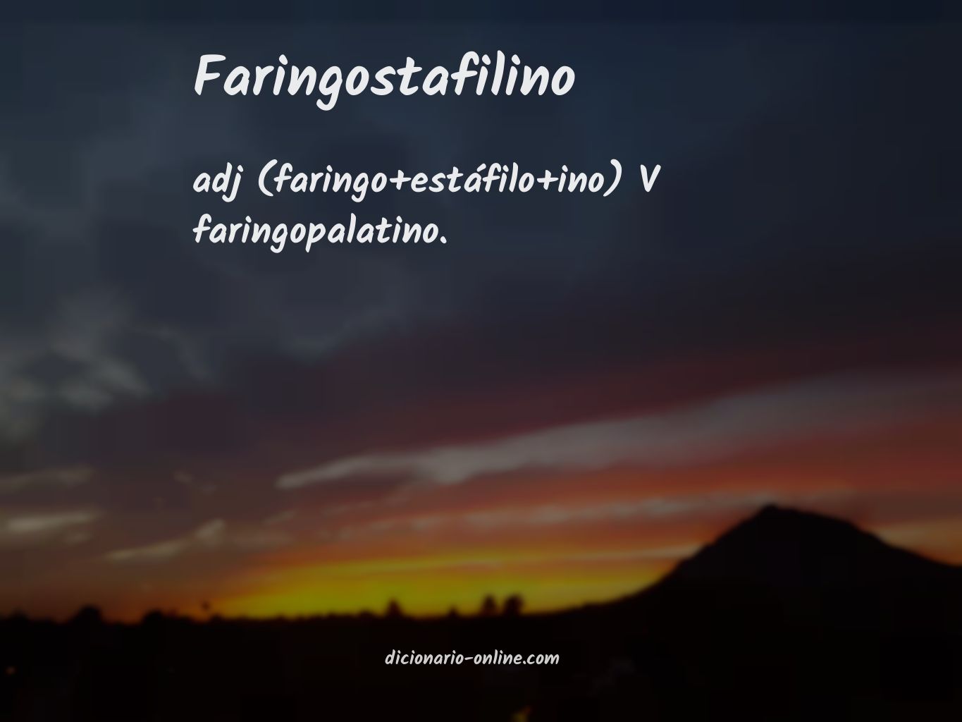 Significado de faringostafilino