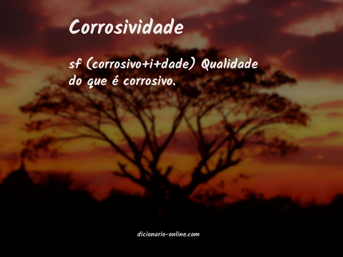 Significado de corrosividade