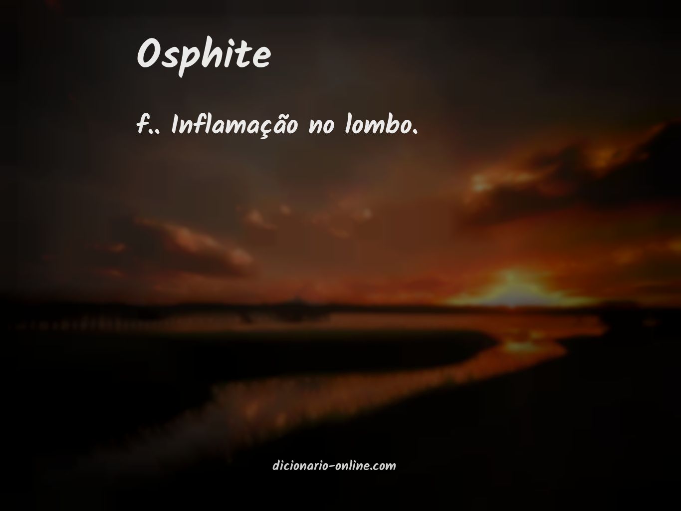Significado de osphite