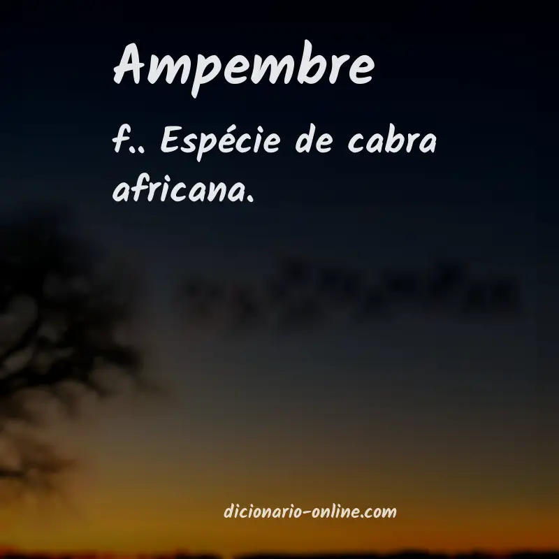 Significado de ampembre