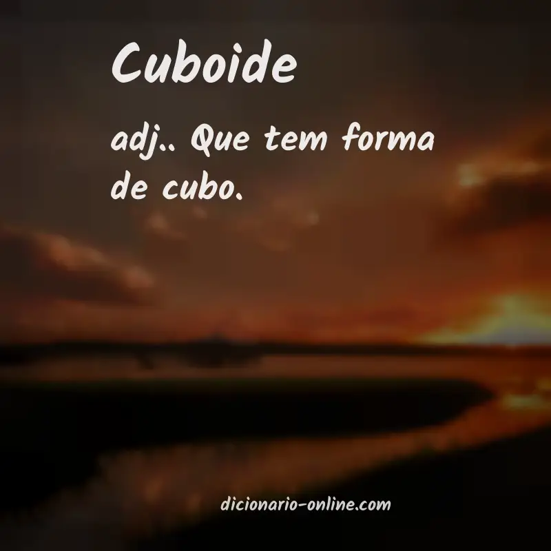 Significado de cuboide