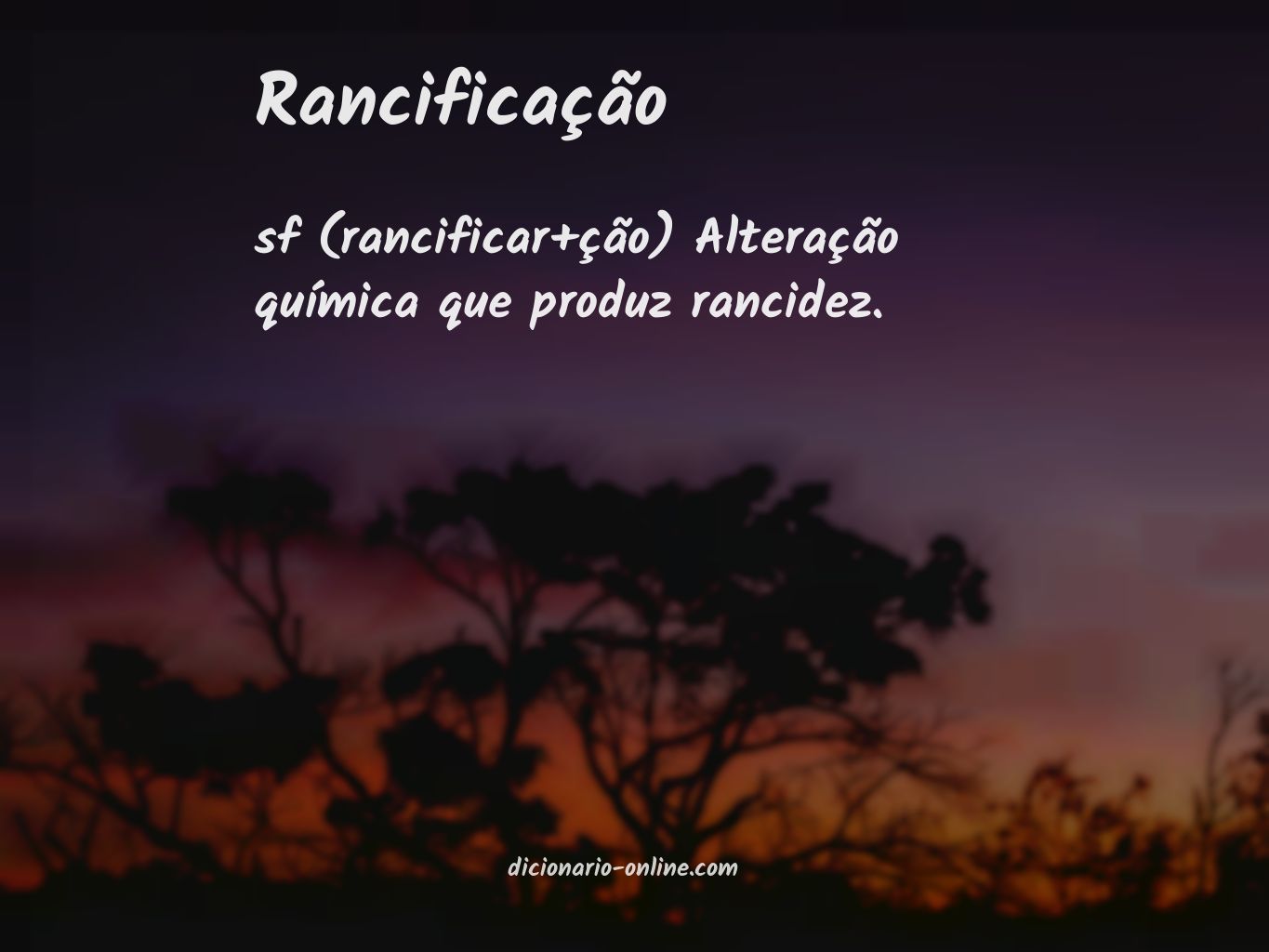 Significado de rancificação