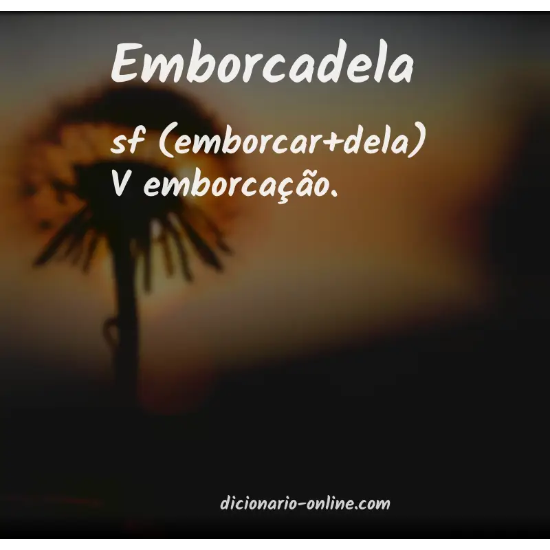 Significado de emborcadela