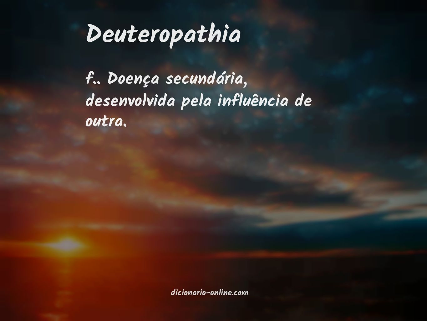 Significado de deuteropathia