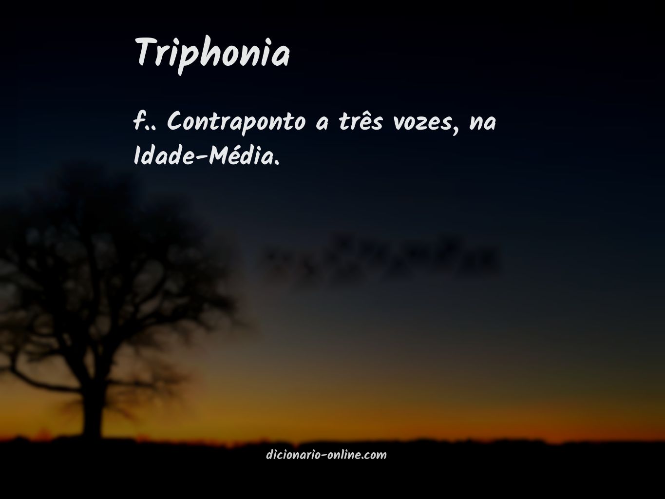 Significado de triphonia