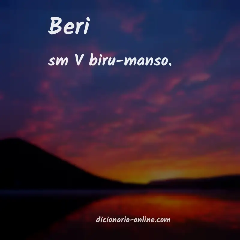 Significado de beri