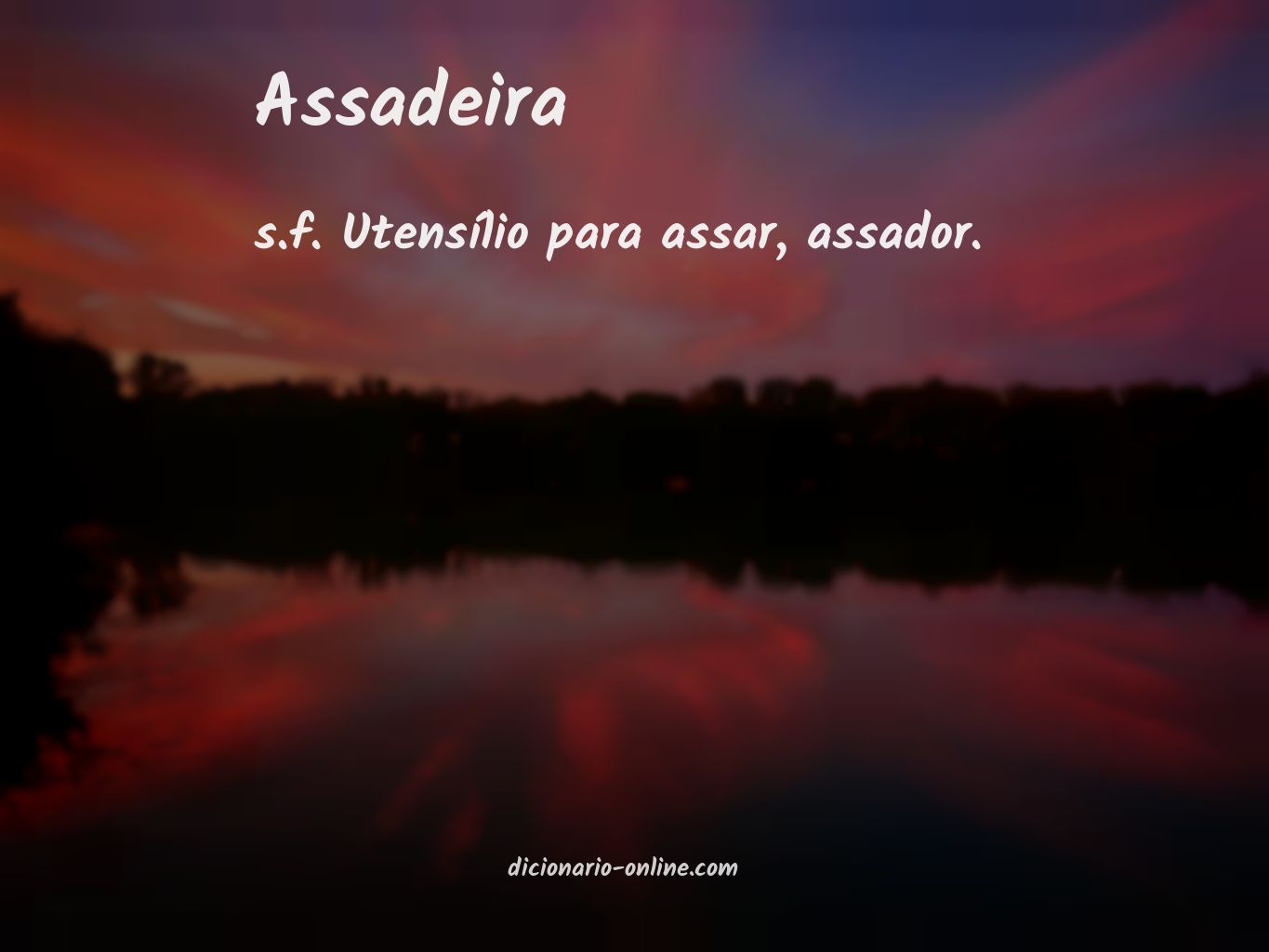 Significado de assadeira