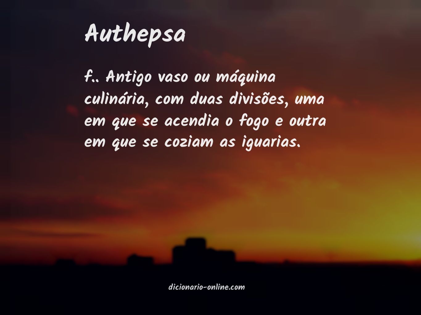 Significado de authepsa