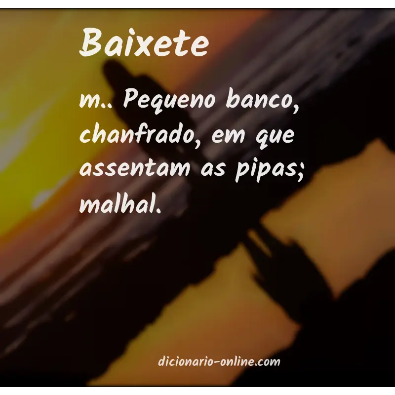 Significado de baixete